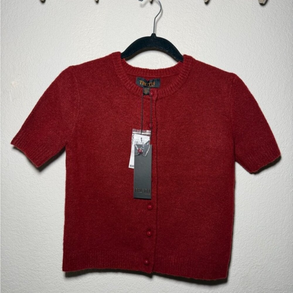 Truth Women’s Short Sleeve Red Sweater